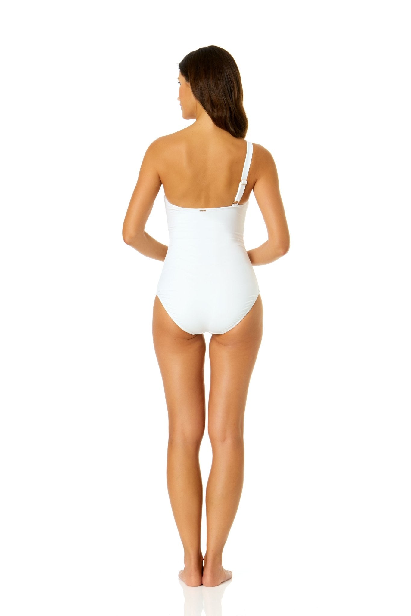 Ring Strap Asymmetric One Piece Swimsuit - Blue Sky Fashions & Lingerie