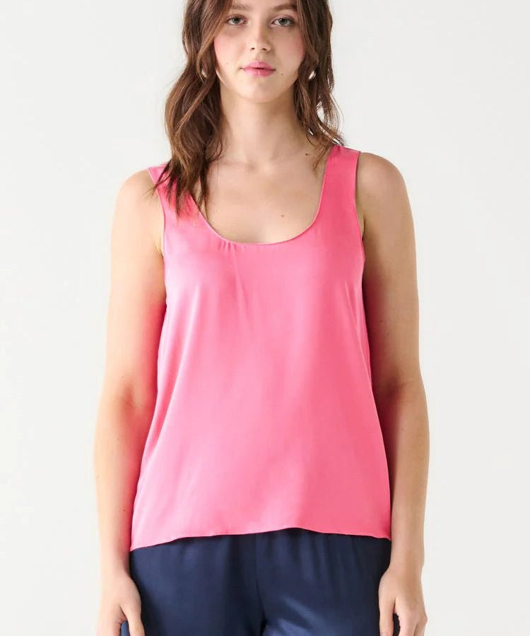 Scoop Neck Tank - Bright Pink - Blue Sky Fashions & Lingerie