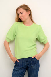 Sillar Knit Pullover by Cream - Power Green - Blue Sky Fashions & Lingerie