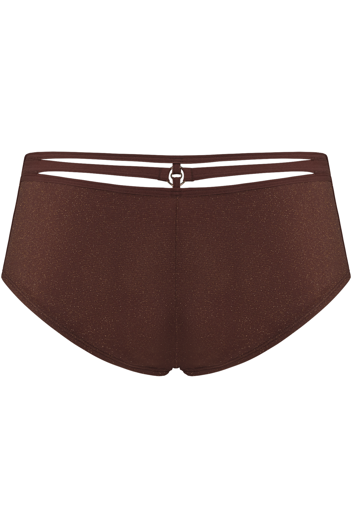 space odyssey brazilian shorts | shimmering dark brown - Blue Sky Clothing & Lingerie