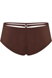 space odyssey brazilian shorts | shimmering dark brown - Blue Sky Clothing & Lingerie