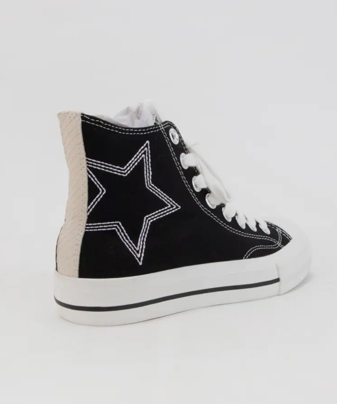 Star High Top Sneaker by CCOCCI - black - Blue Sky Fashions & Lingerie