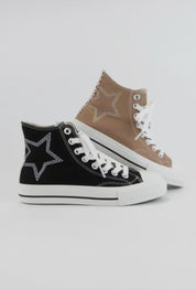 Star High Top Sneaker by CCOCCI - black - Blue Sky Fashions & Lingerie
