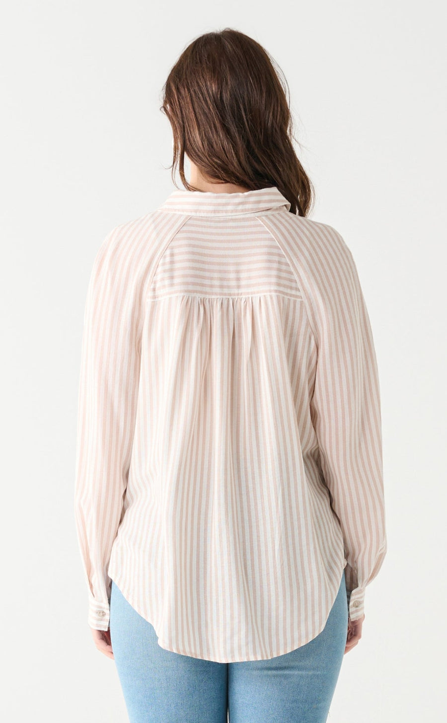 Striped raglan sleeved shirt by Black Tape - Blue Sky Fashions & Lingerie