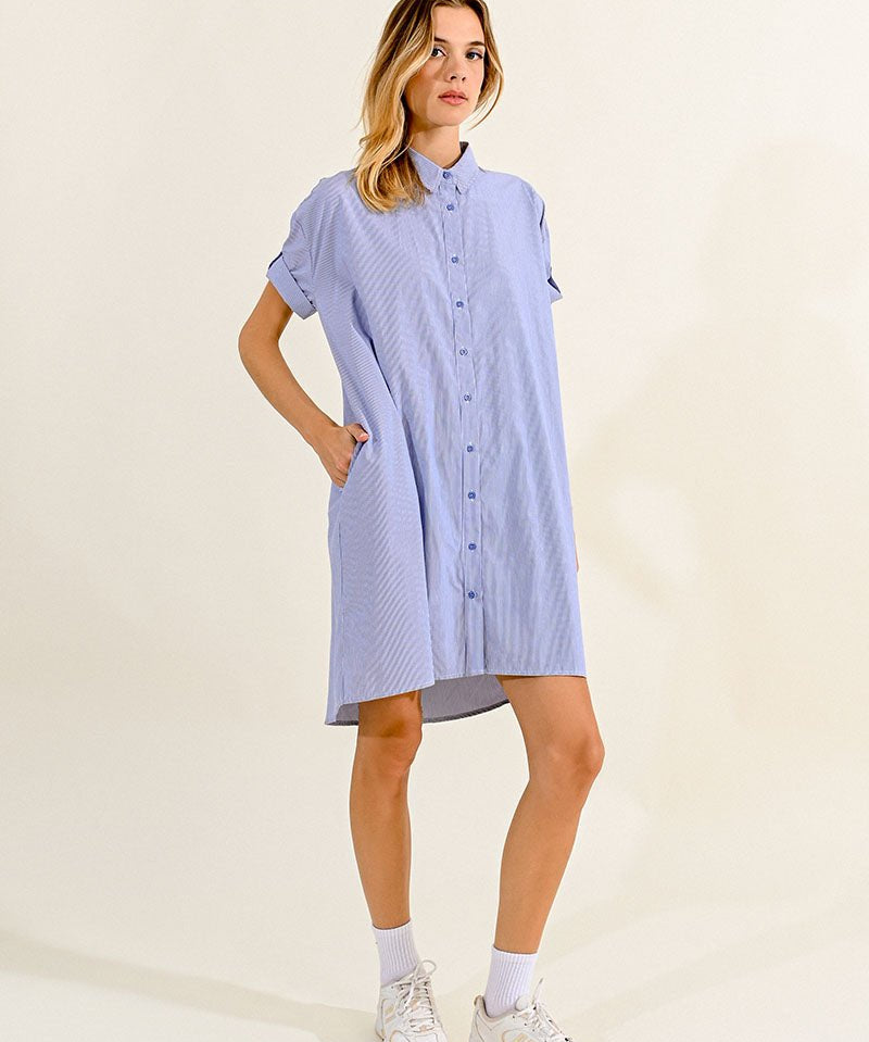 Striped Shirtdress by Molly Bracken - Blue Sky Fashions & Lingerie