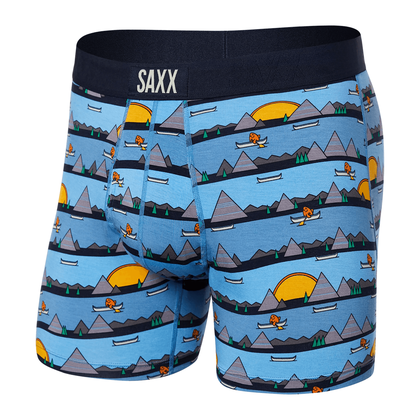 Ultra Super Soft Boxer Brief - Lazy river blue - Blue Sky Clothing & Lingerie