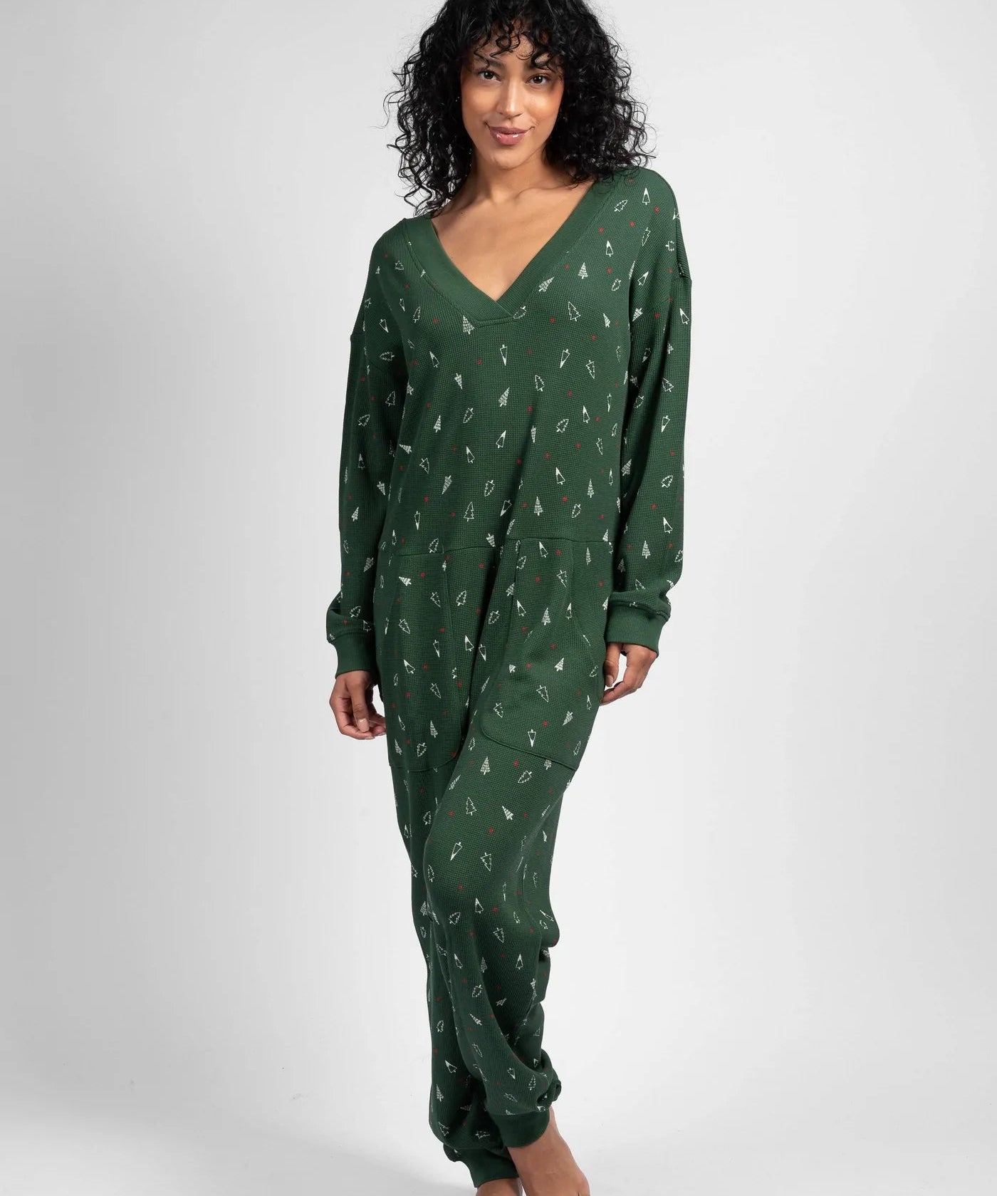 Waffle Jumpsuit - Green - Blue Sky Clothing & Lingerie