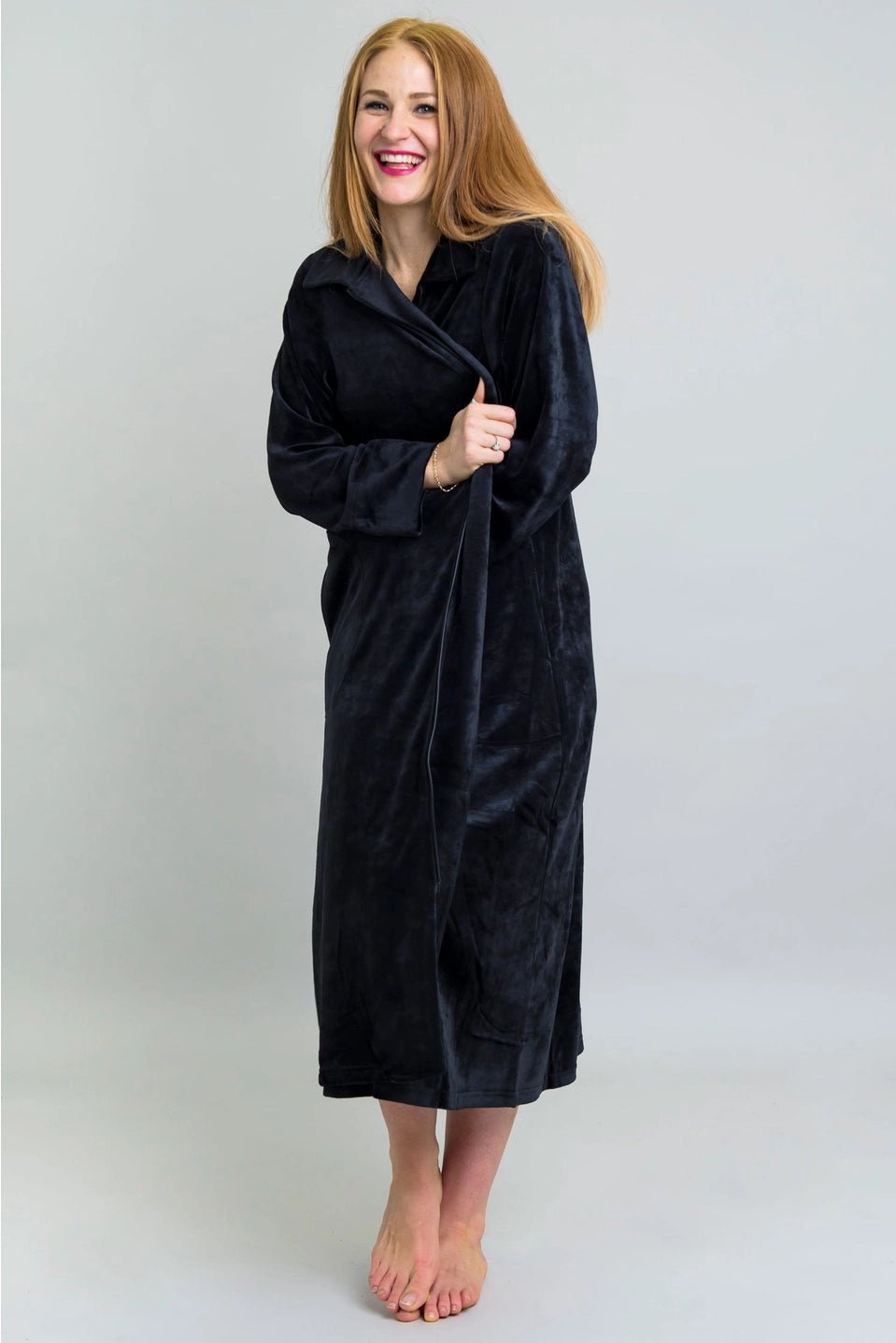 Zip Robe - Black · Blue Sky Fashions & Lingerie